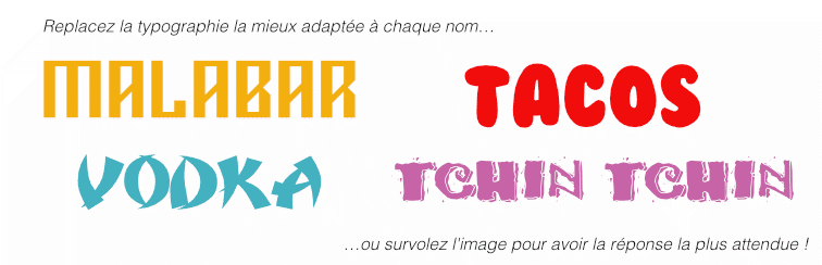 Jeux typographiques